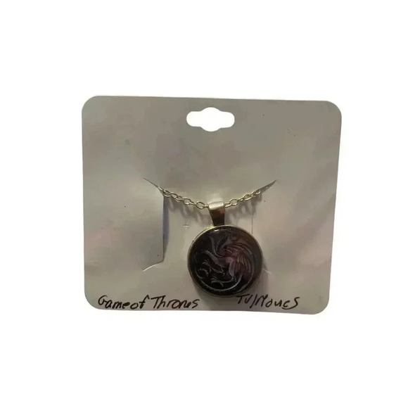 Game of Thrones House Targaryn Dragon Metal Necklace Choice - Picture 2 of 2